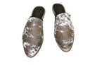 Abby Cowhide Mules – Hair-on Hide – Size 12 – Side View