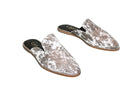 Abby Cowhide Mules – Hair-on Hide – Size 12 – Side View