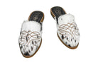 Abby Cowhide Mules – Hair-on Hide – Size 5 – Side View