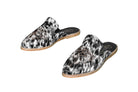 Abby Cowhide Mules – Hair-on Hide – Size 7 – Side View