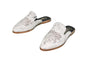 Abby Cowhide Mules – Hair-on Hide – Size 8 – Side View