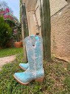 Dakota Metallic Turquoise Edition – Pointed Toe - Stiefeld Boots