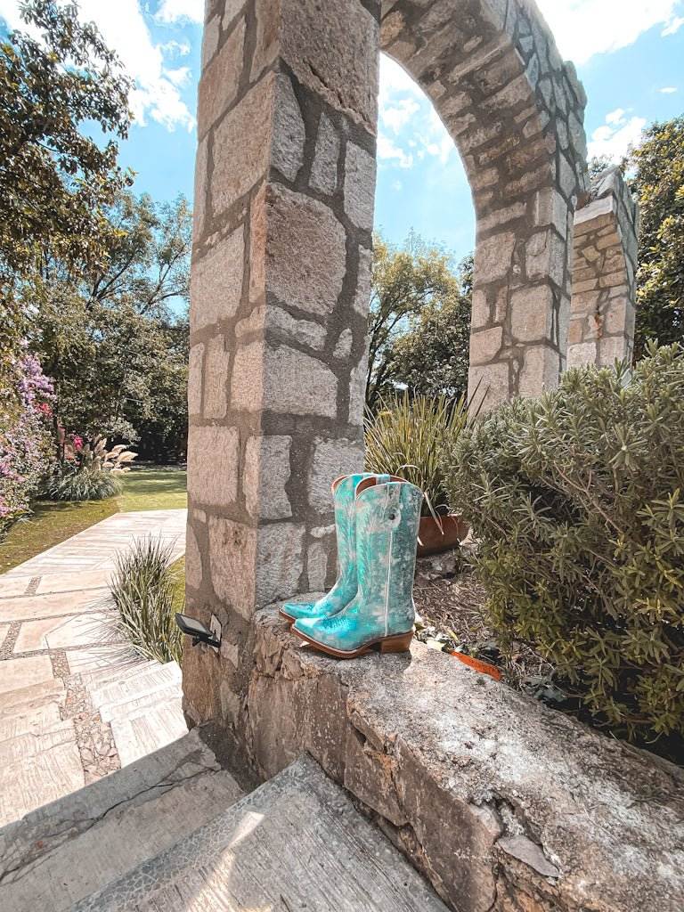 Dakota Metallic Turquoise Edition – Pointed Toe - Stiefeld Boots