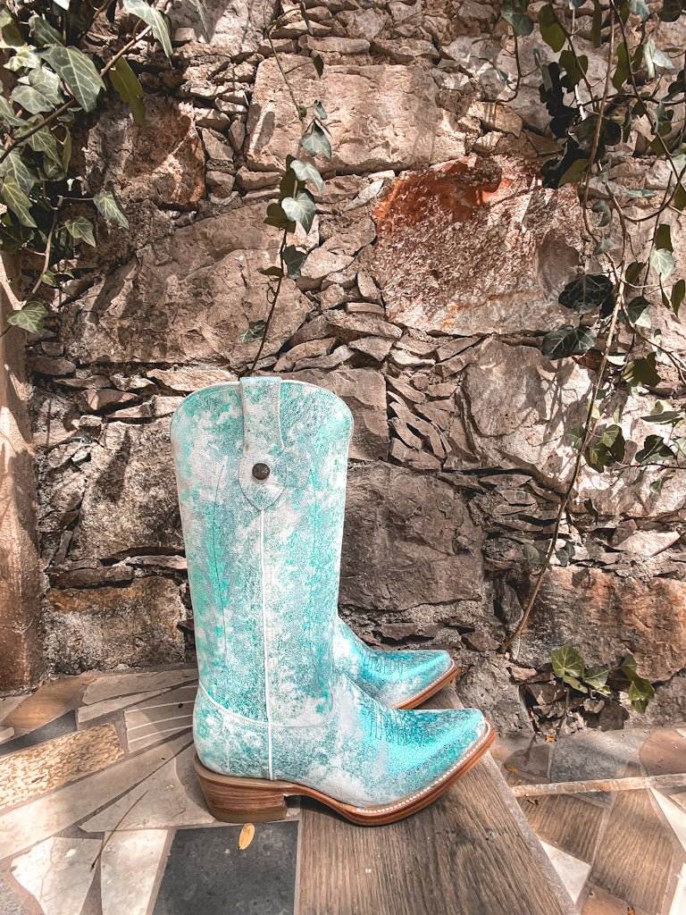 Dakota Metallic Turquoise Edition – Pointed Toe - Stiefeld Boots