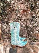 Dakota Metallic Turquoise Edition – Pointed Toe - Stiefeld Boots
