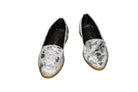 Gretta Cowhide Loafers – Hair-on Hide Almond Toe Western Loafers – Size 5