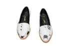 Gretta Cowhide Loafers – Hair-on Hide Almond Toe Western Loafers – Size 7