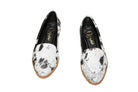 Gretta Cowhide Loafers – Hair-on Hide Almond Toe Western Loafers – Size 8