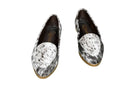 Gretta Cowhide Loafers – Hair-on Hide Almond Toe Western Loafers – Size 9
