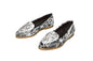 Gretta Cowhide Loafers – Hair-on Hide Almond Toe Western Loafers – Size 9