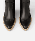 Jolene High Heel Boots – Outlaw Black Leather - Stiefeld Boots