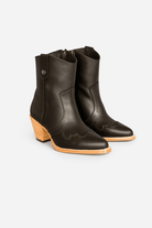 Jolene High Heel Boots – Outlaw Black Leather - Stiefeld Boots