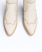 Jolene High Heel Boots – Pearl White Crackled Leather - Stiefeld Boots