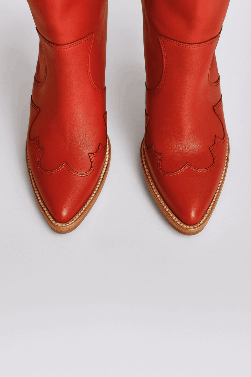 Jolene High Heel Boots – Rodeo Red Leather - Stiefeld Boots