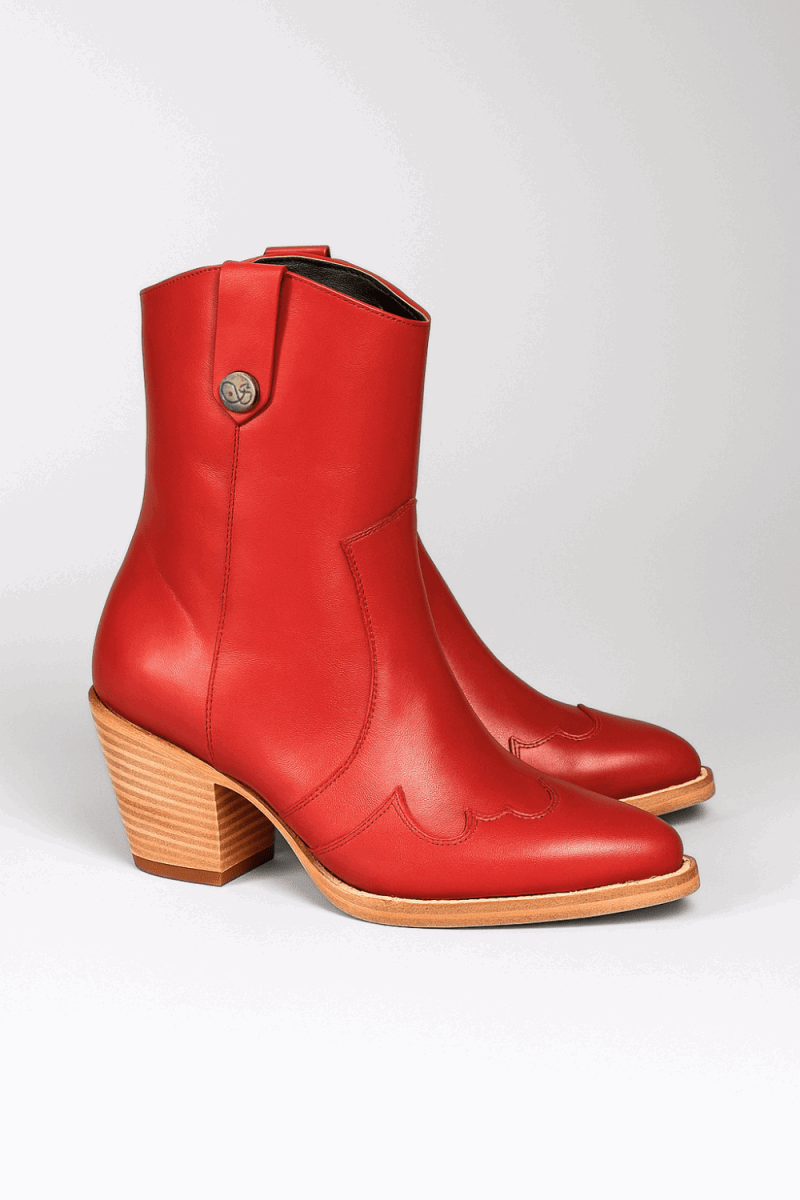 Jolene High Heel Boots – Rodeo Red Leather - Stiefeld Boots