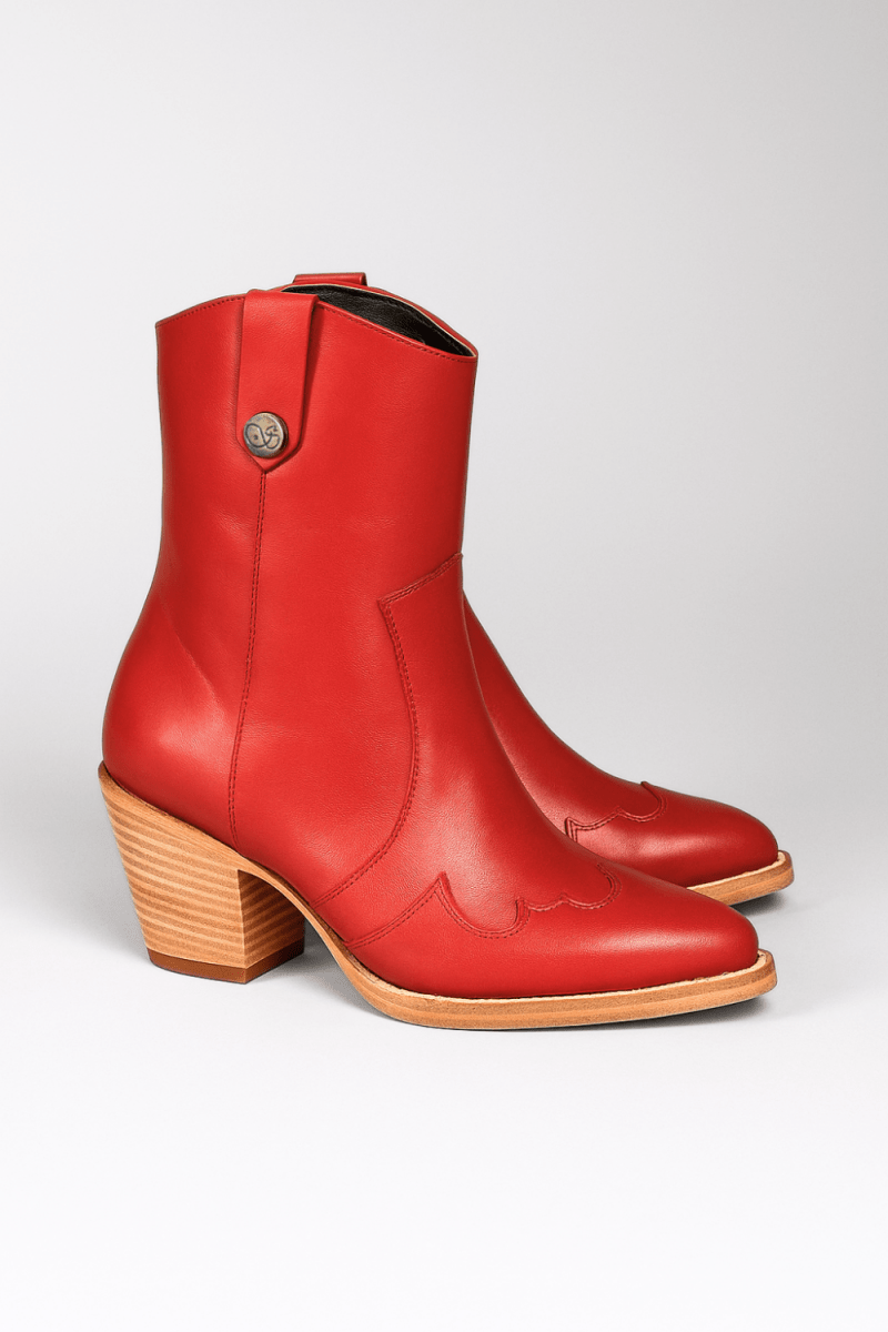 Jolene High Heel Boots – Rodeo Red Leather - Stiefeld Boots