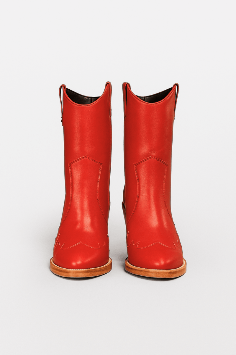 Jolene High Heel Boots – Rodeo Red Leather - Stiefeld Boots