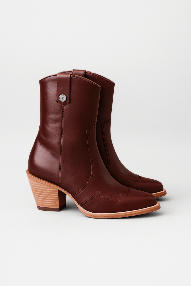 Jolene High Heel Boots – Saloon Merlot - Stiefeld Boots