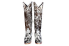 Lorraine Knee - High Cowhide Boots – Tricolor - Stiefeld Boots