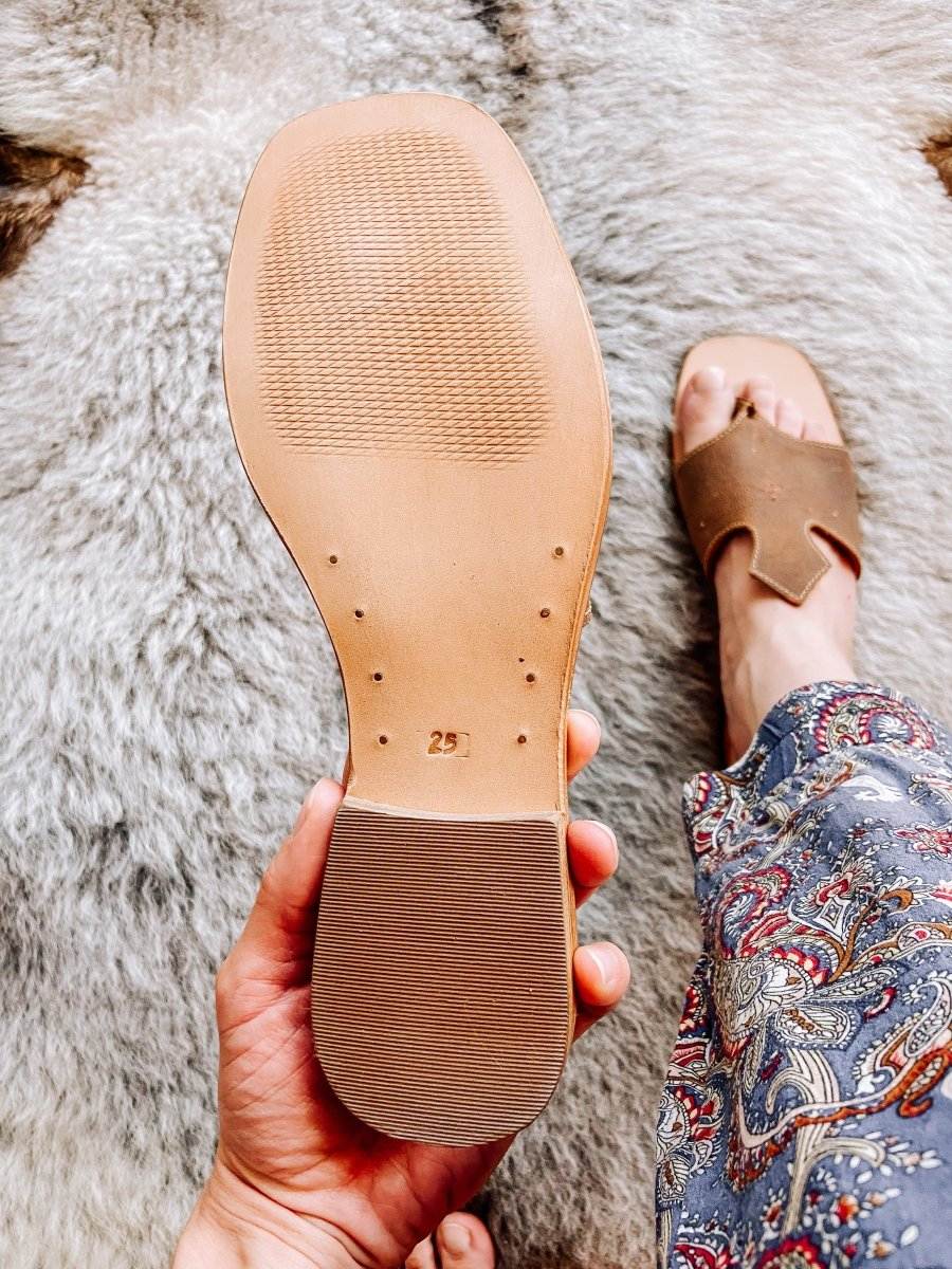 Luciana Leather Sandals – Brown - Stiefeld Boots