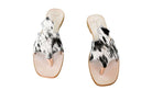 Handmade Western cowhide flip flops for women – size 10