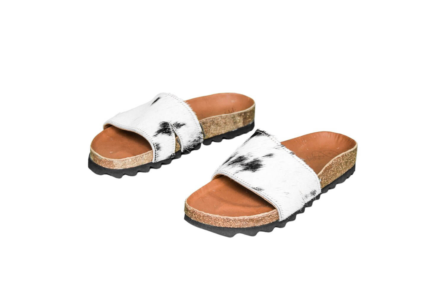 Tara Cowhide Slides Sandals - Size 7 - Women's Western Wear
