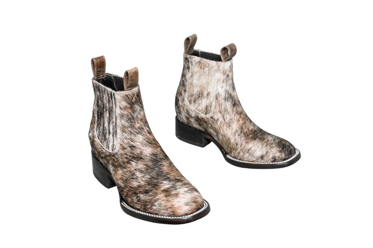 Aurora Cowhide Boots – Size 6.5 – Handmade Western Boots for Women