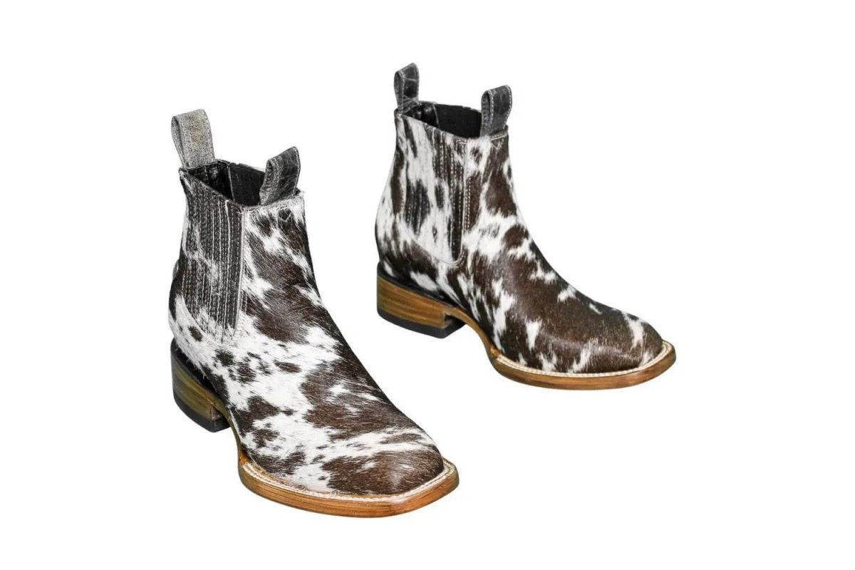 Aurora Cowhide Boots – Size 7 – Handmade Western Boots for Women