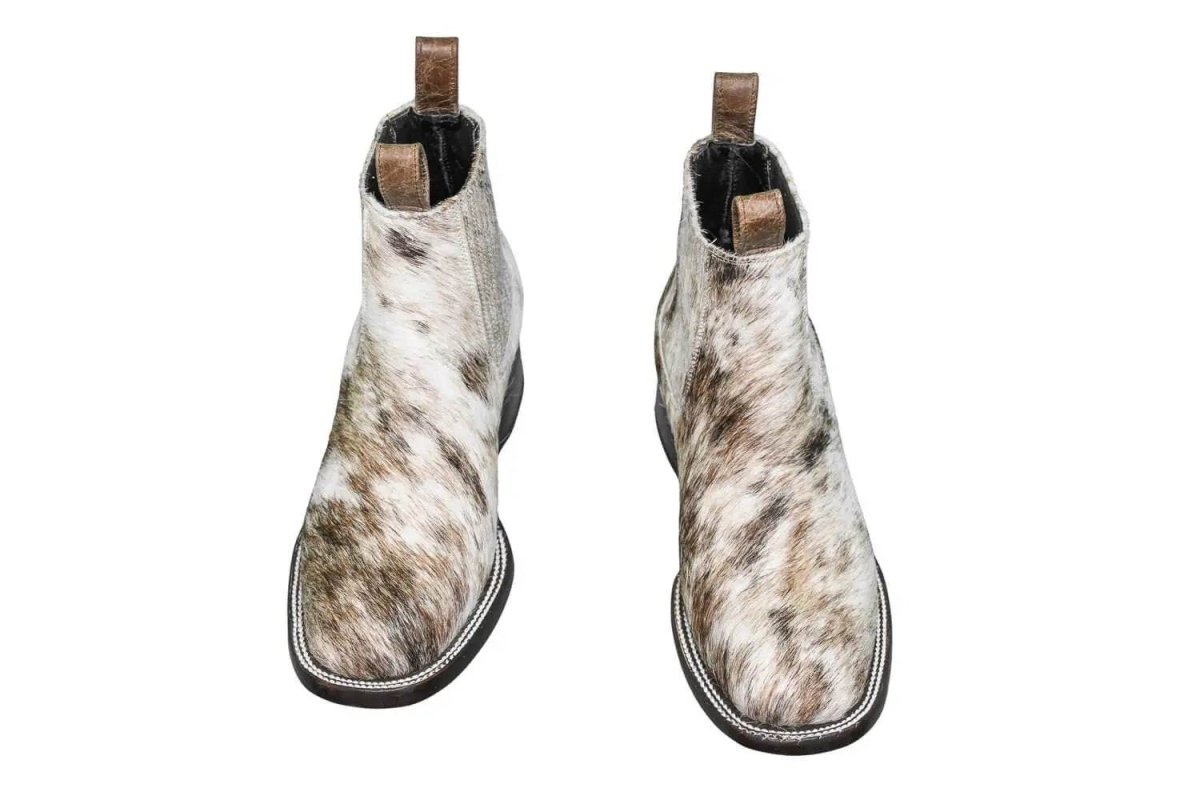 Aurora Cowhide Boots – Size 7 – Handmade Western Boots for Women