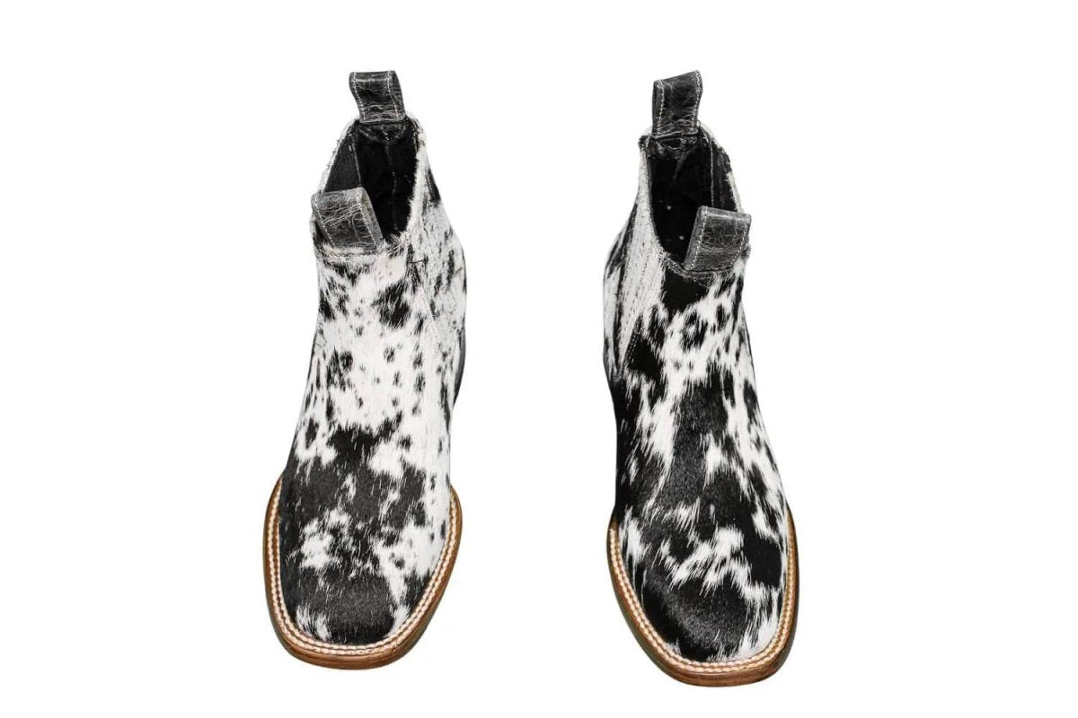 Aurora Cowhide Boots – Size 7 – Handmade Western Boots for Women