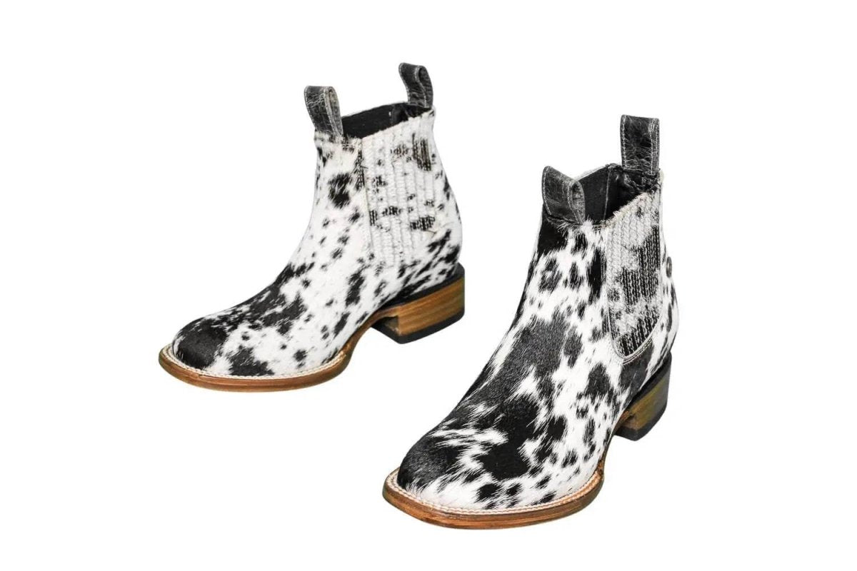 Aurora Cowhide Boots – Size 7 – Handmade Western Boots for Women