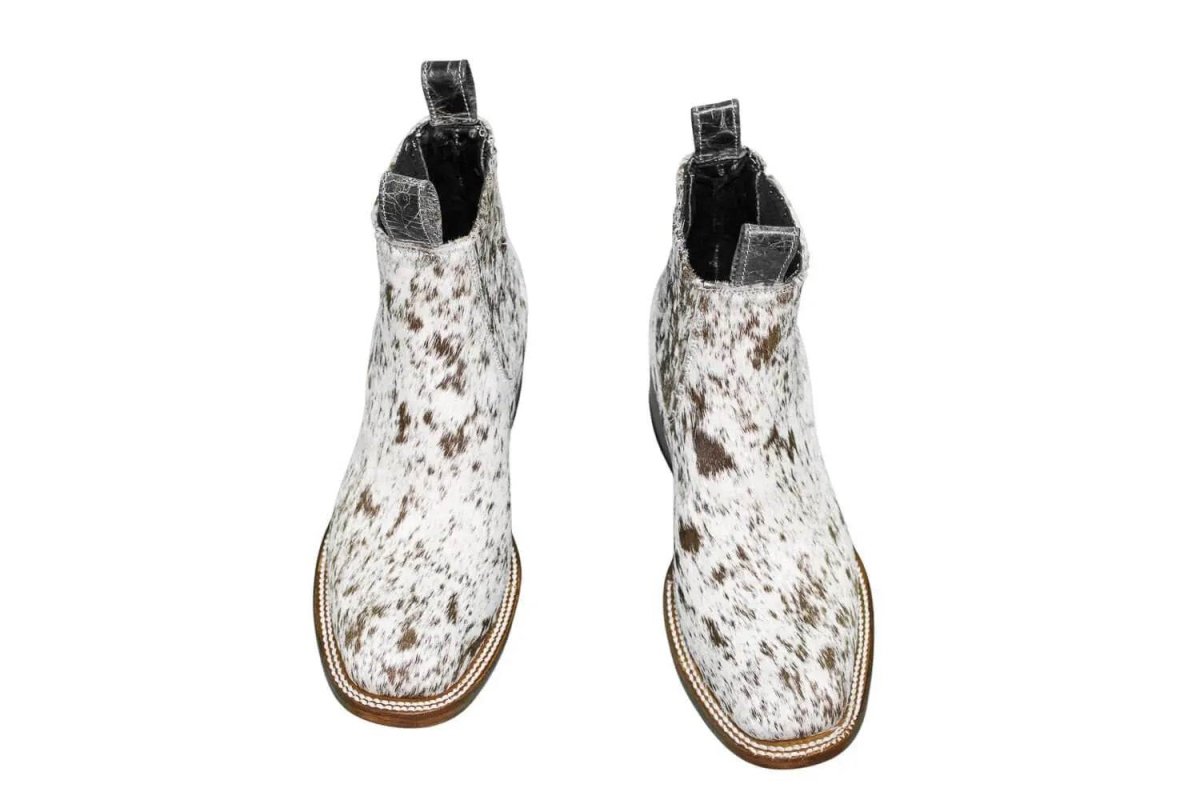 Aurora Cowhide Boots – Size 7.5 – Handmade Western Boots for Women