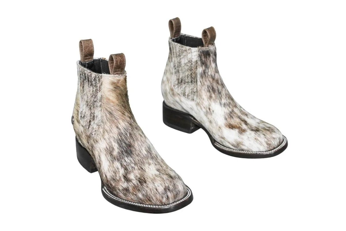 Aurora Cowhide Boots – Size 7.5 – Handmade Western Boots for Women