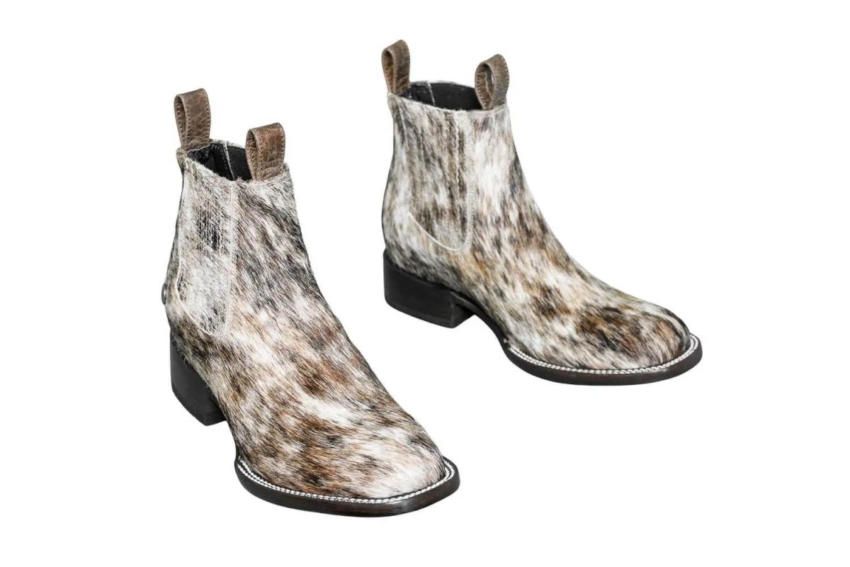 Aurora Cowhide Boots – Size 7.5 – Handmade Western Boots for Women