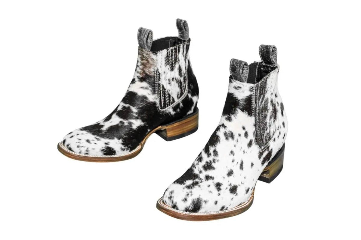 Aurora Cowhide Boots – Size 8.5 – Handmade Western Boots for Women