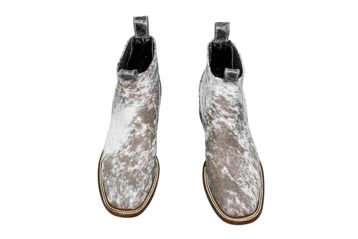 Aurora Cowhide Boots – Size 8.5 – Handmade Western Boots for Women