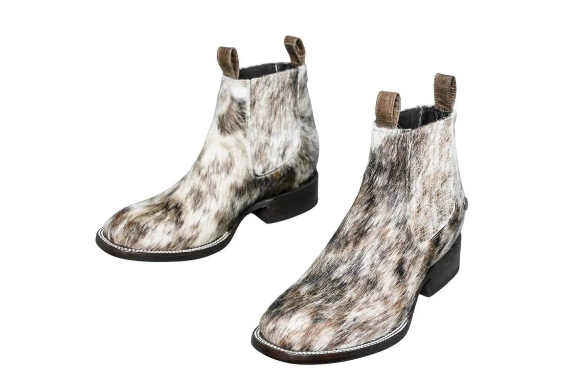 Aurora Cowhide Boots – Size 9 – Handmade Western Boots for Women