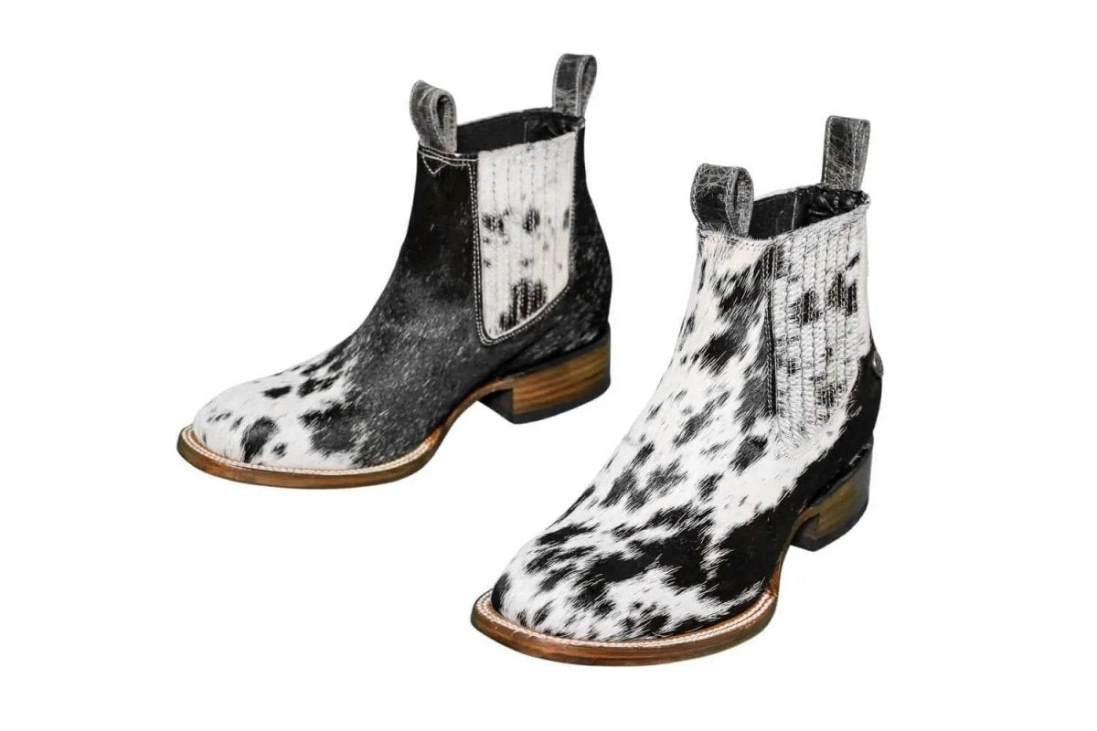 Aurora Cowhide Boots – Size 9 – Handmade Western Boots for Women