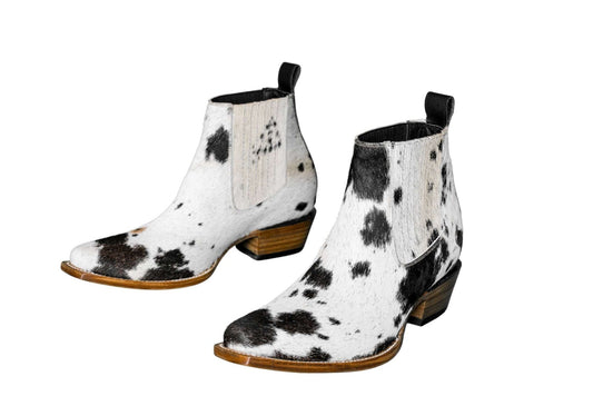 Aurora Cowhide Boots – Size 10.5 – Handmade Western Boots for Women