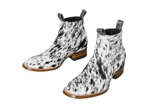 Aurora Cowhide Boots – Size 10.5 – Handmade Western Boots for Women