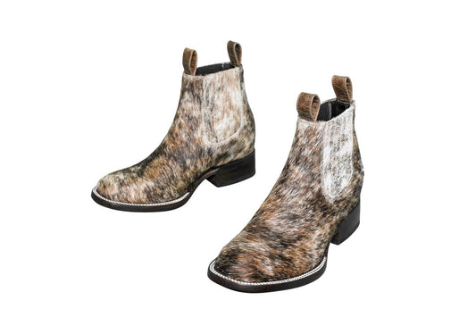 Aurora Cowhide Boots – Size 6.5 – Handmade Western Boots for Women