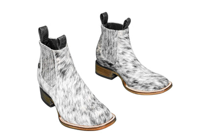 Aurora Cowhide Boots – Size 7 – Handmade Western Boots for Women