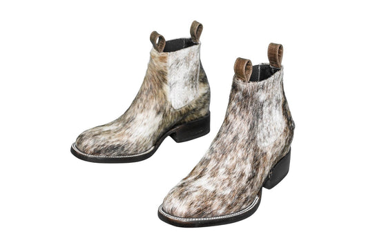 Aurora Cowhide Boots – Size 7.5 – Handmade Western Boots for Women