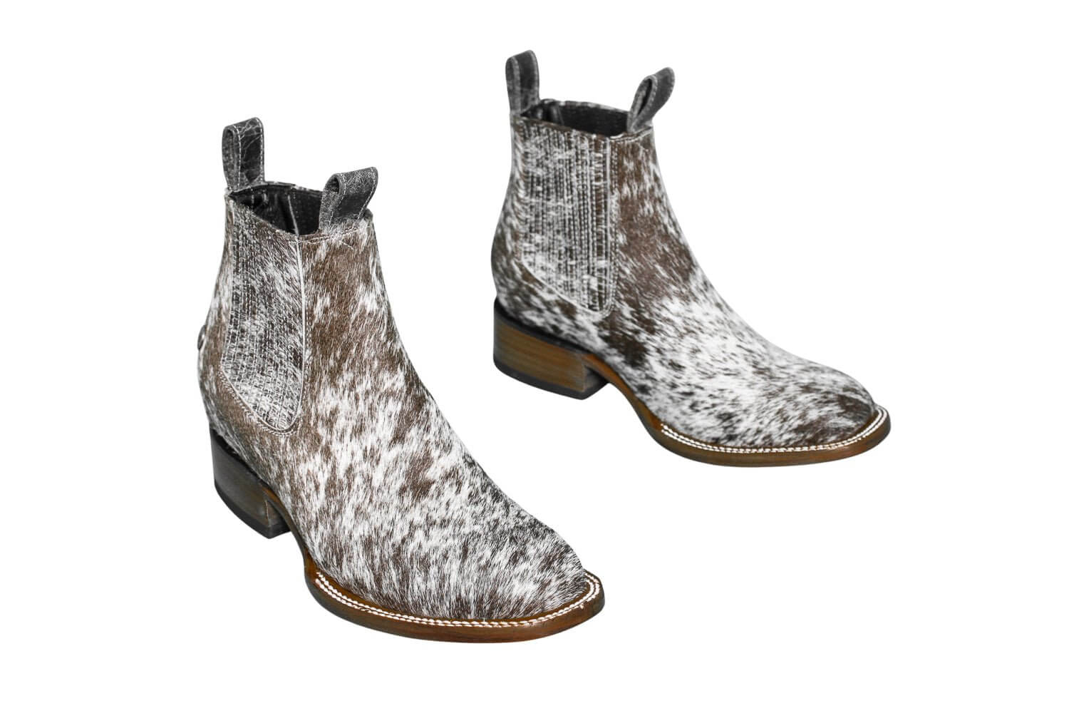 Aurora Cowhide Boots – Size 8 – Handmade Western Boots for Women
