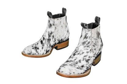 Aurora Cowhide Boots – Size 8 – Handmade Western Boots for Women