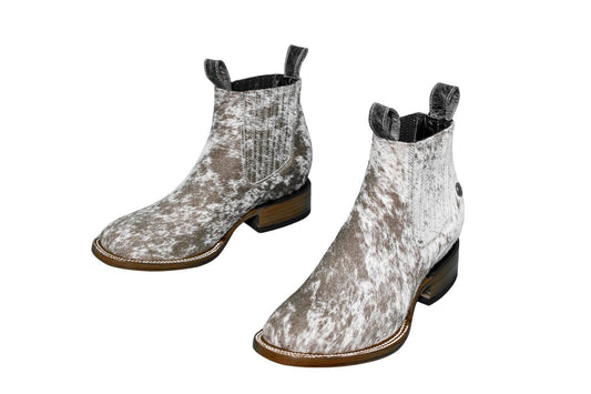 Aurora Cowhide Boots – Size 8.5 – Handmade Western Boots for Women