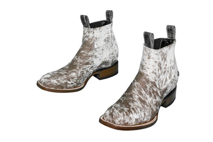 Aurora Cowhide Boots – Size 8.5 – Handmade Western Boots for Women
