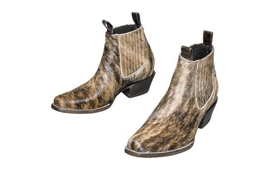 Aurora Cowhide Boots – Size 9 – Handmade Western Boots for Women