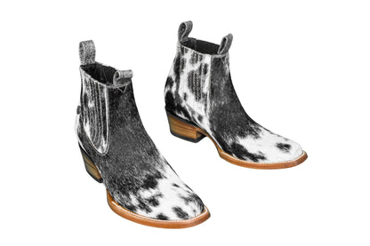 Aurora Cowhide Boots – Size 9.5 – Handmade Western Boots for Women