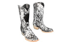 Carmen Tall Cowhide Boots – Hair-on Hide – Size 8.5 – Handmade Western Boots for Women